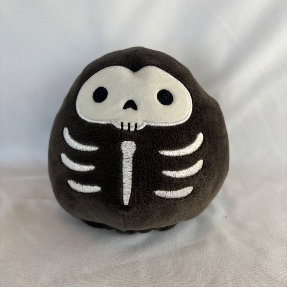 Squishable Skeleton‎ Grim Reaper Plush Halloween Spooky Soft Toy Black 5 inch